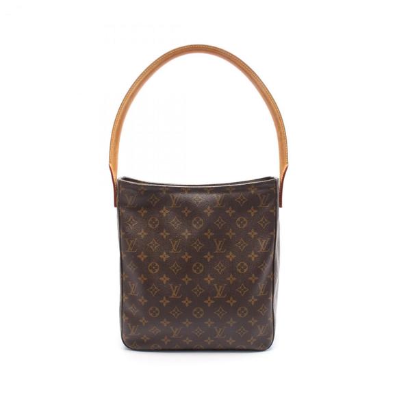 LOUIS VUITTON Brown Monogram Leather Shoulder Bag - Picture 1 of 9